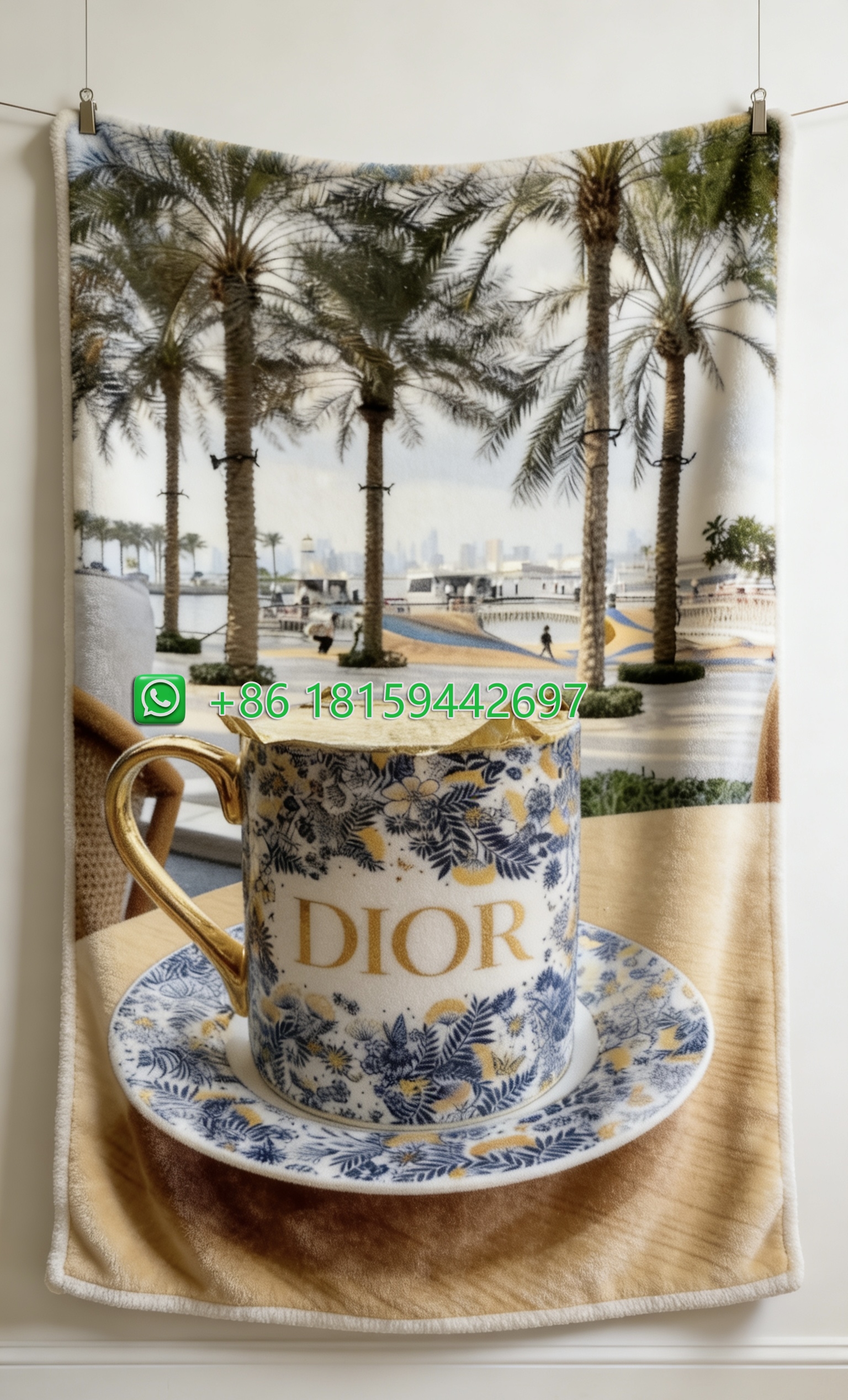 Dior Throw Blankets